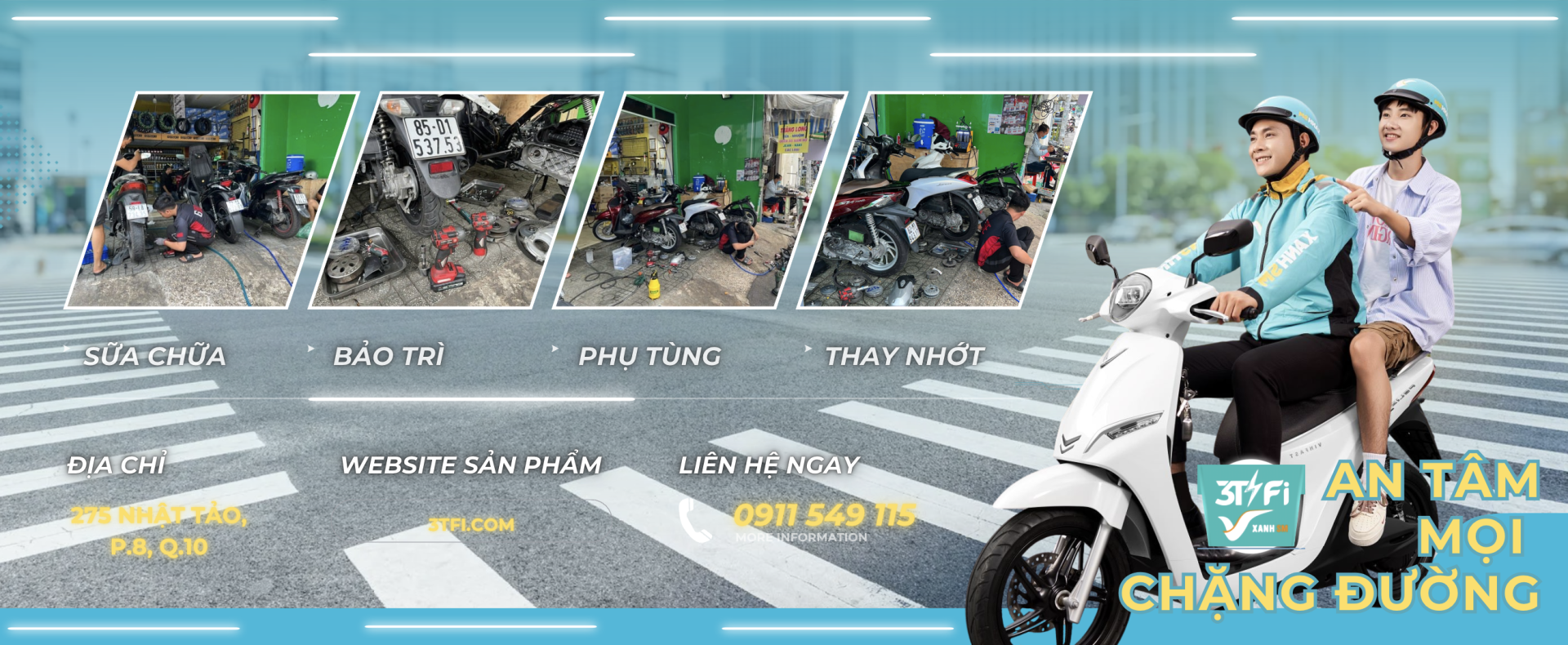 TRẠM SẠC SỬA CHỮA XE ĐIỆN 3TFi 